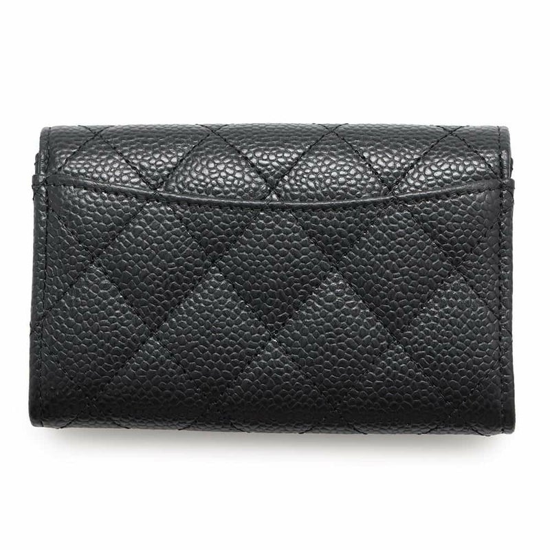 シャネル カードケース マトラッセ クラシックカードケース ココマーク キャビアスキン AP0214 CHANEL 名刺入れ 黒