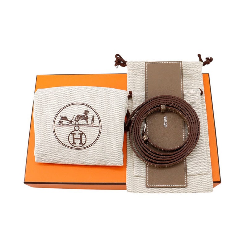 エルメス ショルダーバッグ ケリーダンス2 ヴェルソ エトゥープ/ヴェールマングローブ/シルバー金具 エバーカラー K刻印 クラッチ