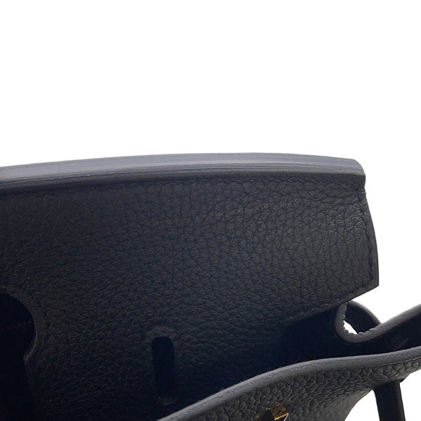 エルメス バーキン25 ブラック/ゴールド金具 トゴ W刻印 HERMES Birkin ハンドバッグ 黒