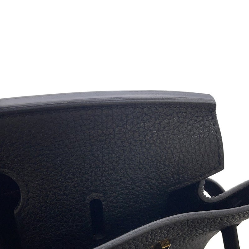 エルメス バーキン25 ブラック/ゴールド金具 トゴ W刻印 HERMES Birkin ハンドバッグ 黒