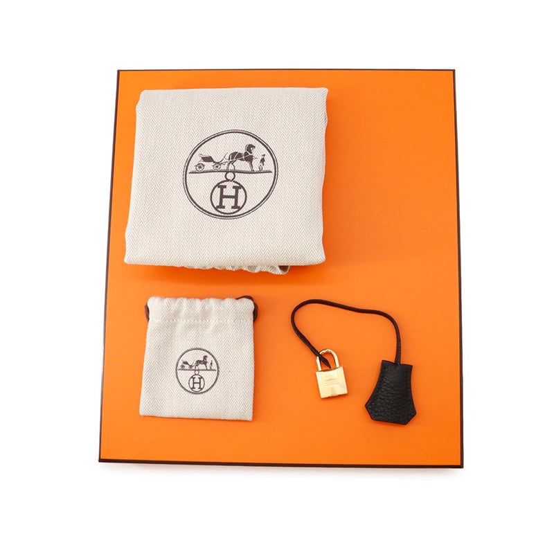 エルメス バーキン25 ブラック/ゴールド金具 トゴ W刻印 HERMES Birkin ハンドバッグ 黒