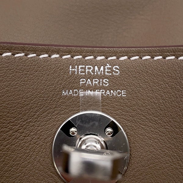 エルメス リンディ ミニ  エトゥープ/シルバー金具 スイフト G刻印 ２wayショルダー