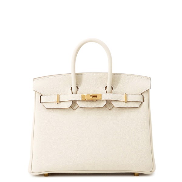 エルメス バーキン25 クレ/ゴールド金具 トゴ G刻印 HERMES Birkin ハンドバッグ