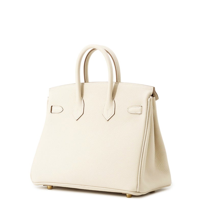 エルメス バーキン25 クレ/ゴールド金具 トゴ G刻印 HERMES Birkin ハンドバッグ