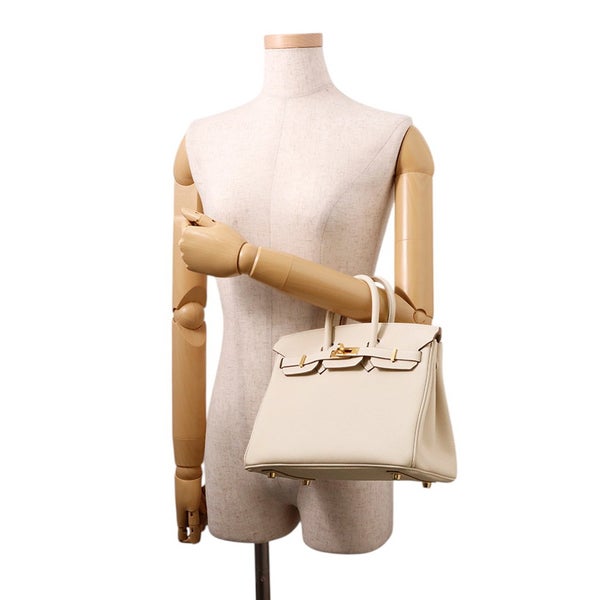 エルメス バーキン25 クレ/ゴールド金具 トゴ G刻印 HERMES Birkin ハンドバッグ