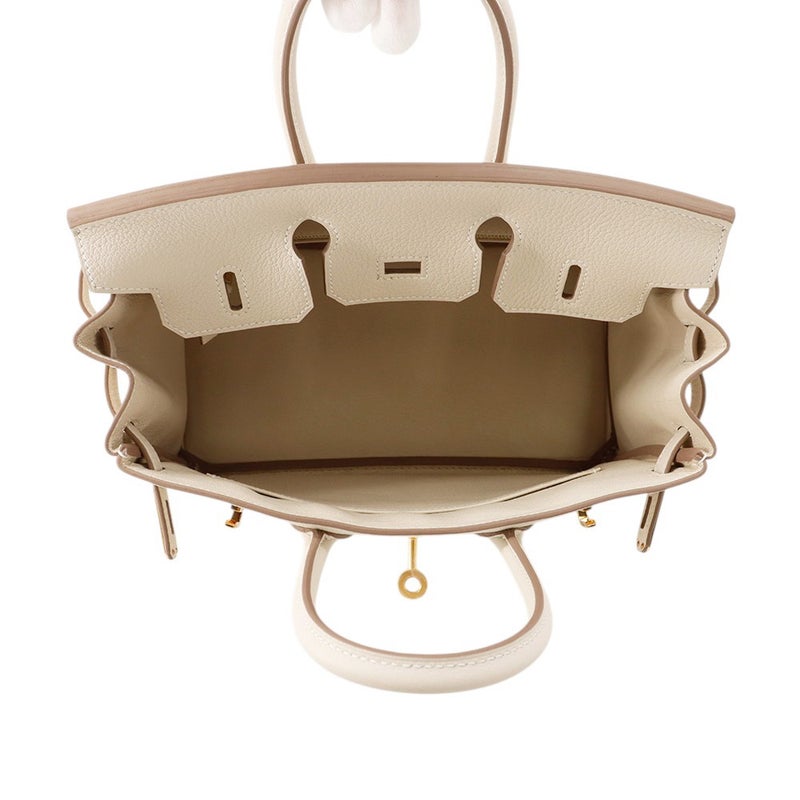 エルメス バーキン25 クレ/ゴールド金具 トゴ G刻印 HERMES Birkin ハンドバッグ