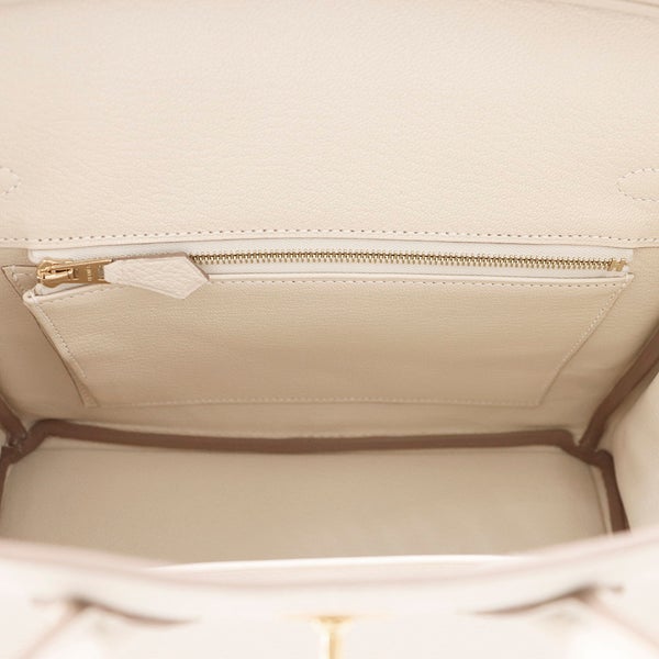エルメス バーキン25 クレ/ゴールド金具 トゴ G刻印 HERMES Birkin ハンドバッグ