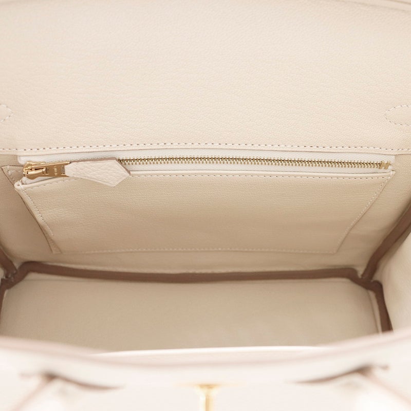 エルメス バーキン25 クレ/ゴールド金具 トゴ G刻印 HERMES Birkin ハンドバッグ