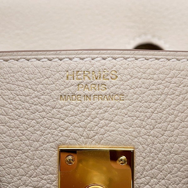 エルメス バーキン25 クレ/ゴールド金具 トゴ G刻印 HERMES Birkin ハンドバッグ