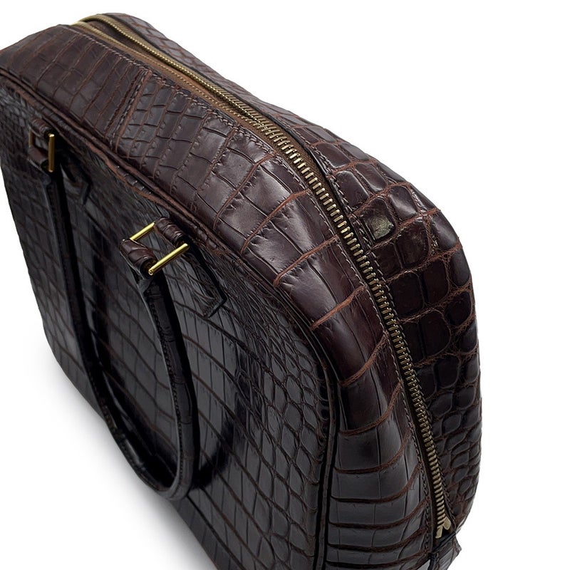 エルメス ハンドバッグ プリュム28 エベンヌ/ゴールド金具 ニロティカスマット □F刻印 HERMES バッグ