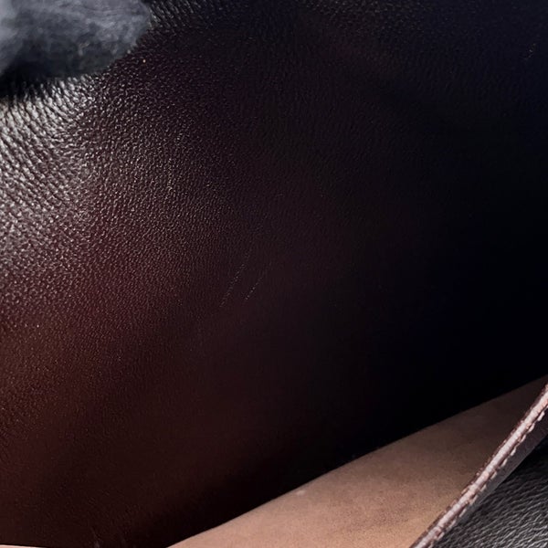 エルメス ハンドバッグ プリュム28 エベンヌ/ゴールド金具 ニロティカスマット □F刻印 HERMES バッグ