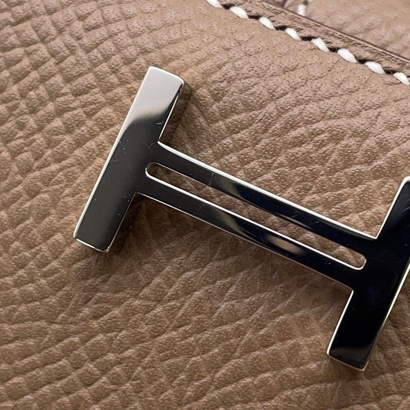 エルメス 長財布 ベアンスフレ エトゥープ/シルバー金具 エプソン B刻印 財布