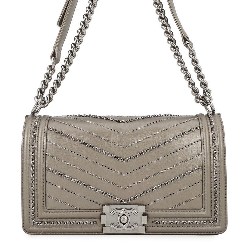 シャネル チェーンショルダーバッグ ボーイシャネル ヴィンテージカーフ A67086 CHANEL バッグ