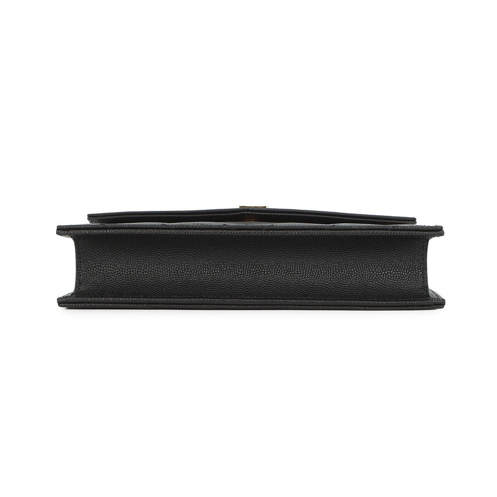 SAINT LAURENT PARIS(サンローランパリ) 財布美品  モノグラム・サンローランエンベロープ 393953 黒 チェーンウォレット/ストラップ取り外し可 レザー SAINT LAURENT PARIS】サンローランパリ『モノグラム サンローラン