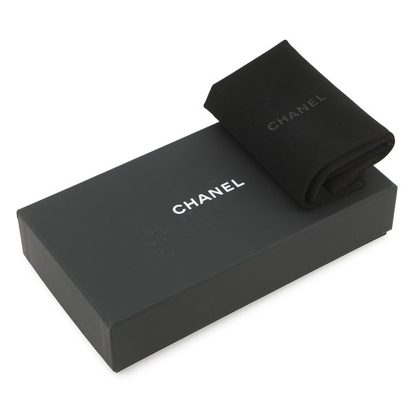 シャネル 長財布 マトラッセ ココマーク ロングウォレット キャビアスキン AP4327 CHANEL 白