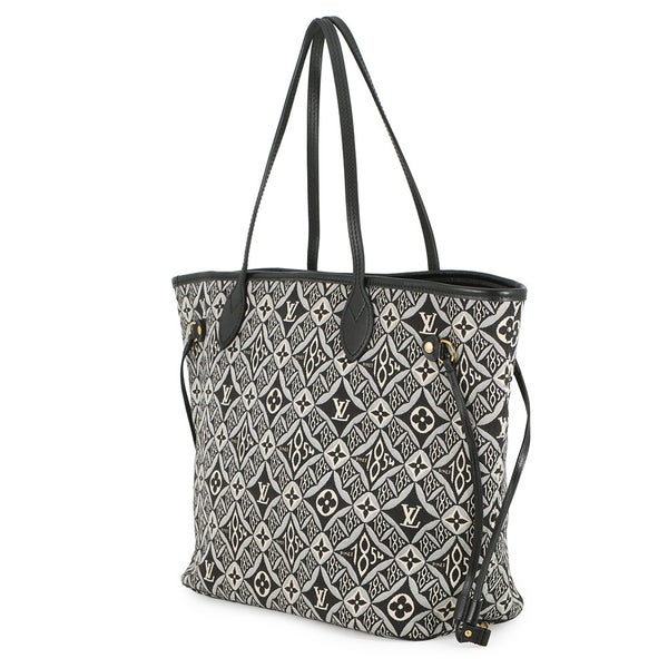 ルイヴィトン トートバッグ モノグラム・ジャガード Since1854 ネヴァーフル MM M57230 ヴィトン バッグ  ショルダーバッグ 黒