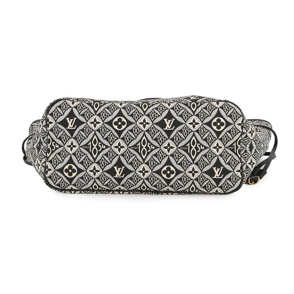 ルイヴィトン トートバッグ モノグラム・ジャガード Since1854 ネヴァーフル MM M57230 ヴィトン バッグ  ショルダーバッグ 黒