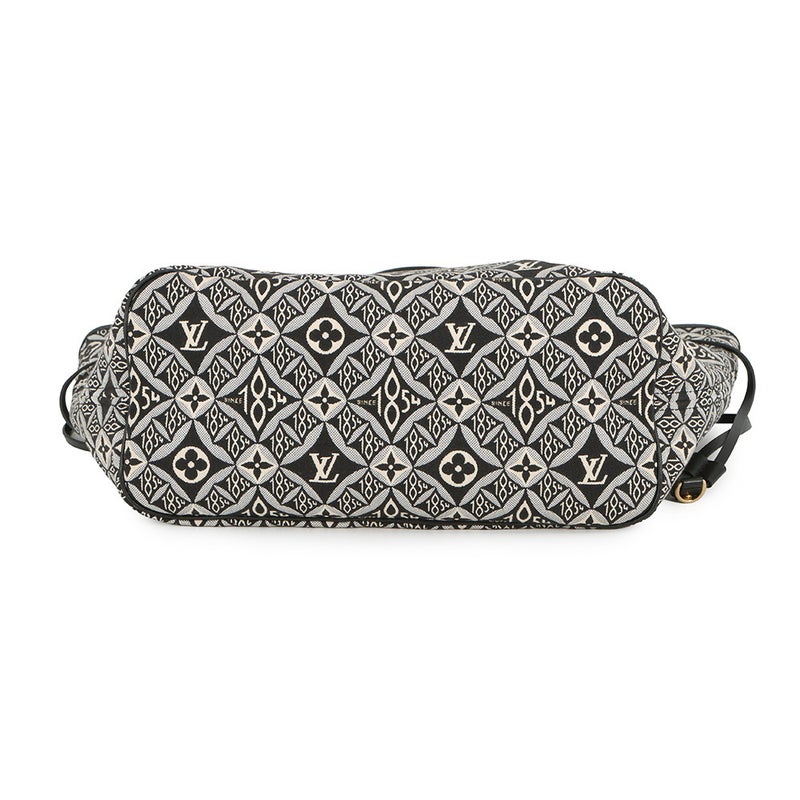 ルイヴィトン トートバッグ モノグラム・ジャガード Since1854 ネヴァーフル MM M57230 ヴィトン バッグ  ショルダーバッグ 黒