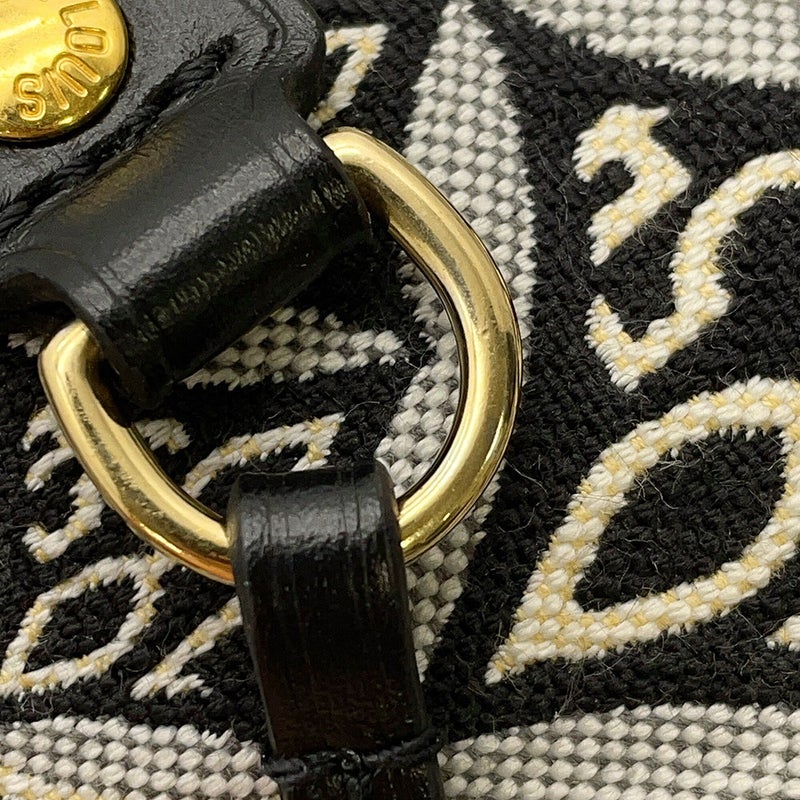 ルイヴィトン トートバッグ モノグラム・ジャガード Since1854 ネヴァーフル MM M57230 ヴィトン バッグ  ショルダーバッグ 黒