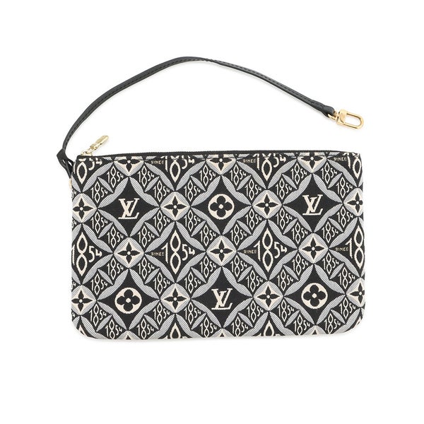 ルイヴィトン トートバッグ モノグラム・ジャガード Since1854 ネヴァーフル MM M57230 ヴィトン バッグ  ショルダーバッグ 黒