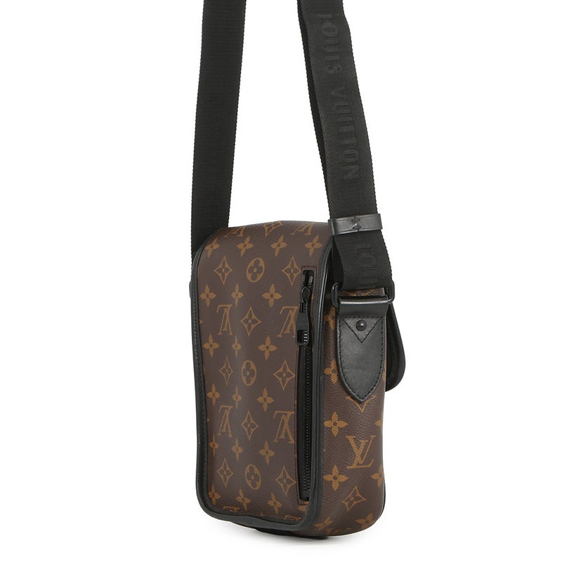 ルイヴィトン ショルダーバッグ モノグラム・マカサー アーチー・メッセンジャー M46442 LOUIS VUITTON ヴィトン メンズ 黒