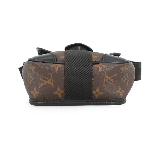 ルイヴィトン ショルダーバッグ モノグラム・マカサー アーチー・メッセンジャー M46442 LOUIS VUITTON ヴィトン メンズ 黒