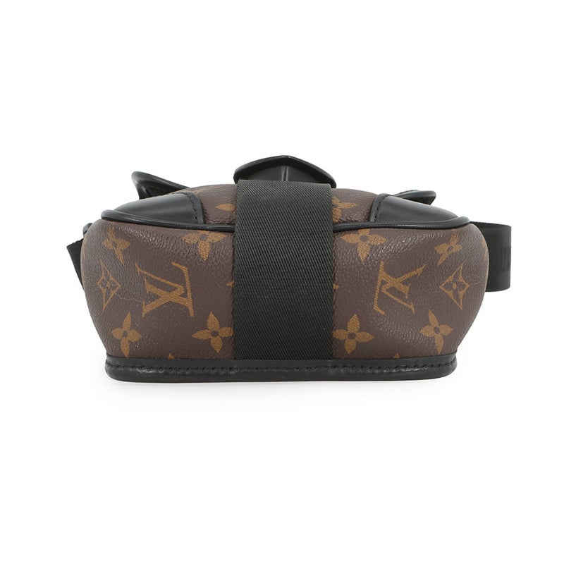 ルイヴィトン ショルダーバッグ モノグラム・マカサー アーチー・メッセンジャー M46442 LOUIS VUITTON ヴィトン メンズ 黒