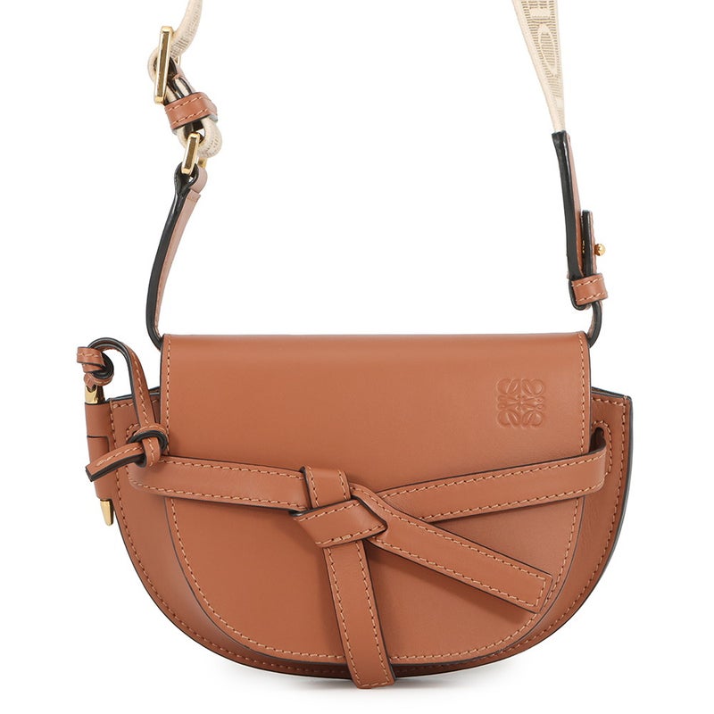 ロエべ ショルダーバッグ ゲート デュアル ミニ ブラウン A650N46X13 LOEWE