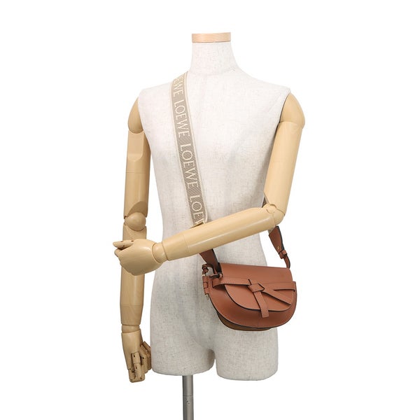 ロエべ ショルダーバッグ ゲート デュアル ミニ ブラウン A650N46X13 LOEWE