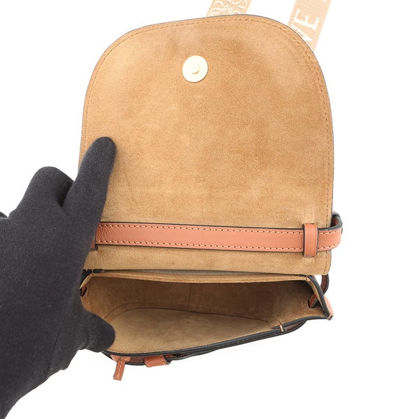 ロエべ ショルダーバッグ ゲート デュアル ミニ ブラウン A650N46X13 LOEWE