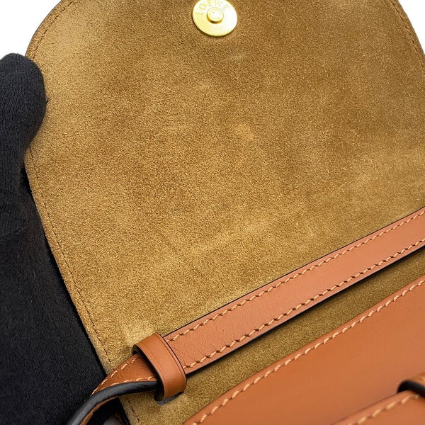 ロエべ ショルダーバッグ ゲート デュアル ミニ ブラウン A650N46X13 LOEWE