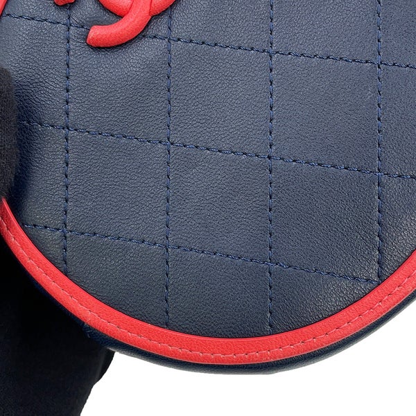 シャネル チェーンショルダーバッグ マトラッセ ココマーク ラウンド ラムスキン AP0060 CHANEL