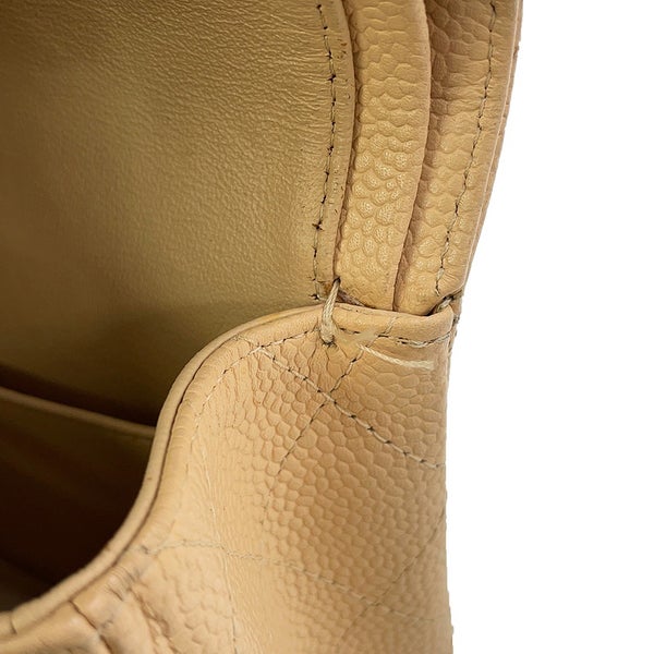 シャネル チェーンショルダーバッグ マトラッセ25 ココマーク ダブルチェーン キャビアスキン A01112 CHANEL