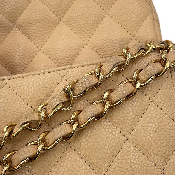 シャネル チェーンショルダーバッグ マトラッセ25 ココマーク ダブルチェーン キャビアスキン A01112 CHANEL