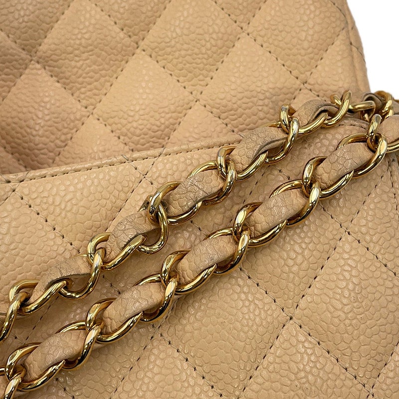 シャネル チェーンショルダーバッグ マトラッセ25 ココマーク ダブルチェーン キャビアスキン A01112 CHANEL