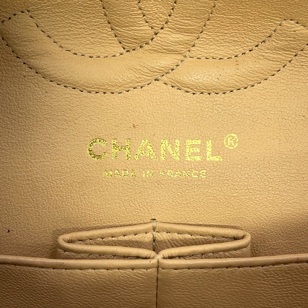 シャネル チェーンショルダーバッグ マトラッセ25 ココマーク ダブルチェーン キャビアスキン A01112 CHANEL