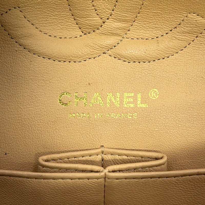 シャネル チェーンショルダーバッグ マトラッセ25 ココマーク ダブルチェーン キャビアスキン A01112 CHANEL