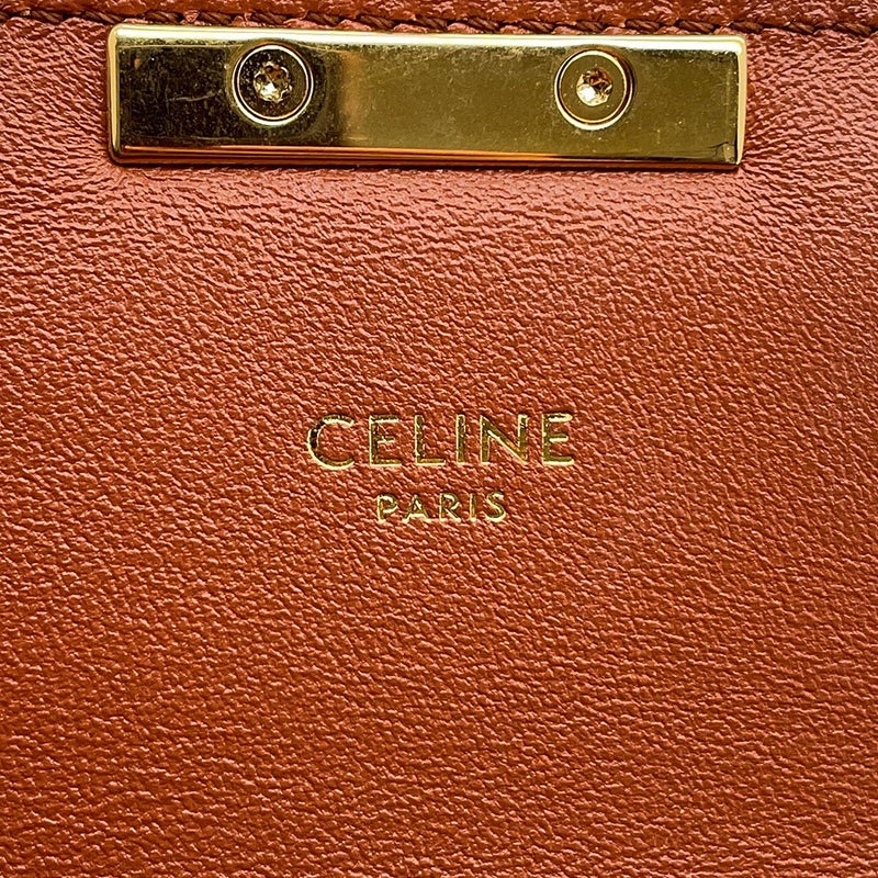 セリーヌ チェーンショルダーバッグ トリオンフ パイソン 199244 CELINE ブラウン