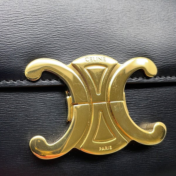 セリーヌ ショルダーバッグ トリオンフ カーフレザー 194143BF4.38NO CELINE ワンショルダーバッグ 黒