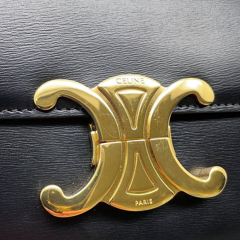 セリーヌ ショルダーバッグ トリオンフ カーフレザー 194143BF4.38NO CELINE ワンショルダーバッグ 黒