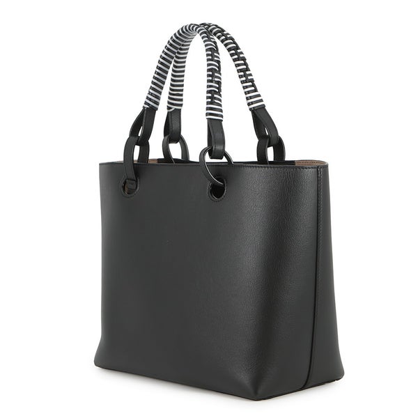 ロエベ トートバッグ アナグラム レザー A717S72X11 LOEWE 2wayショルダーバッグ 黒 白