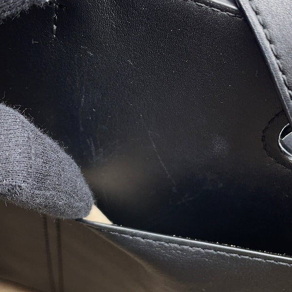 ロエベ トートバッグ アナグラム レザー A717S72X11 LOEWE 2wayショルダーバッグ 黒 白