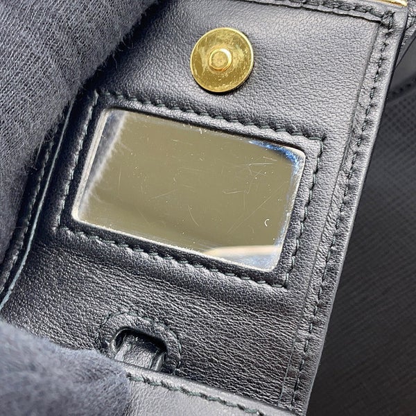 プラダ ハンドバッグ モノクローム サフィアーノレザー PRADA 1BA156 2wayショルダーバッグ 黒