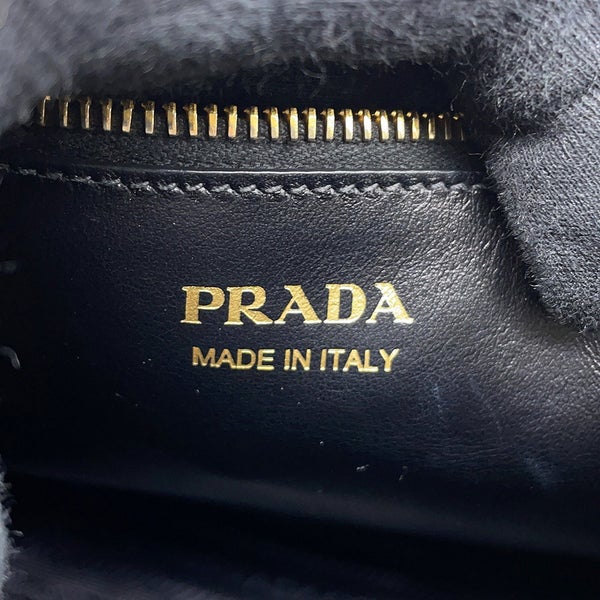 プラダ ハンドバッグ モノクローム サフィアーノレザー PRADA 1BA156 2wayショルダーバッグ 黒