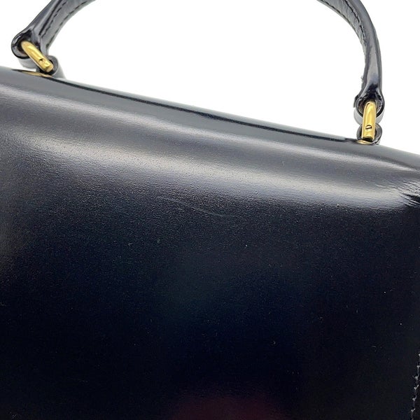 セリーヌ ハンドバッグ トリオンフ ミニ ブザス クレア カーフレザー 10L063 CELINE ミニバッグ 2wayショルダー 黒