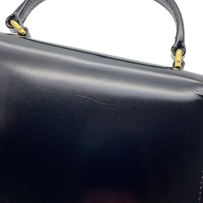 セリーヌ ハンドバッグ トリオンフ ミニ ブザス クレア カーフレザー 10L063 CELINE ミニバッグ 2wayショルダー 黒