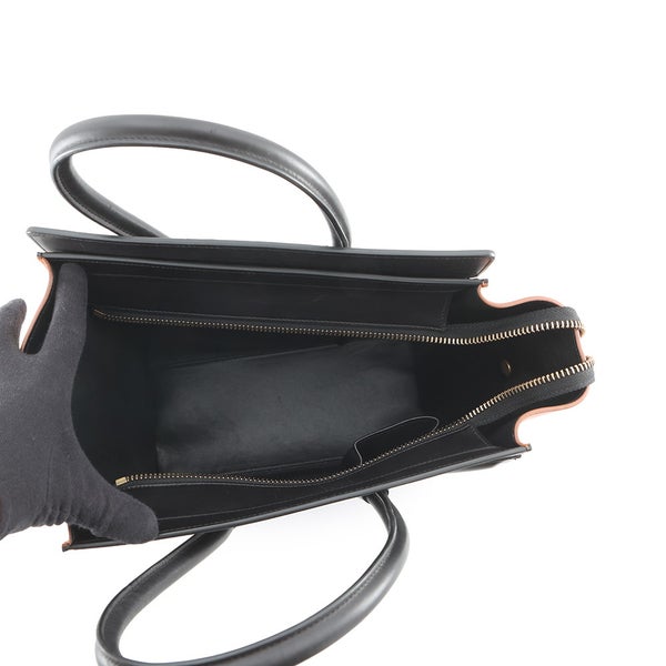 セリーヌ ハンドバッグ ラゲージショッパー マイクロ レザー/パイソン CELINE バッグ