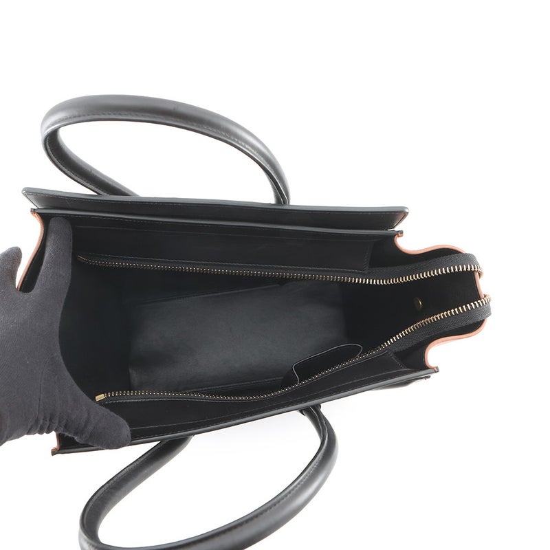 セリーヌ ハンドバッグ ラゲージショッパー マイクロ レザー/パイソン CELINE バッグ