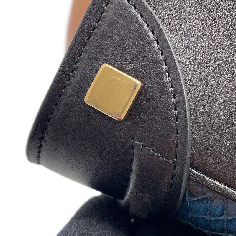 セリーヌ ハンドバッグ ラゲージショッパー マイクロ レザー/パイソン CELINE バッグ