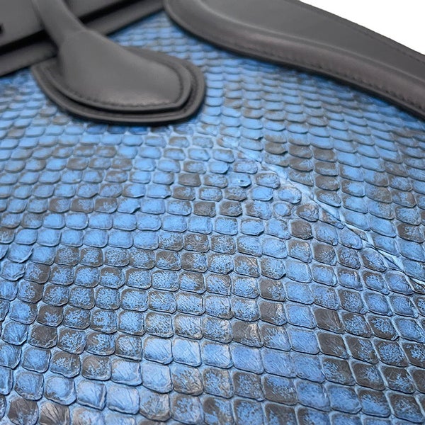 セリーヌ ハンドバッグ ラゲージショッパー マイクロ レザー/パイソン CELINE バッグ